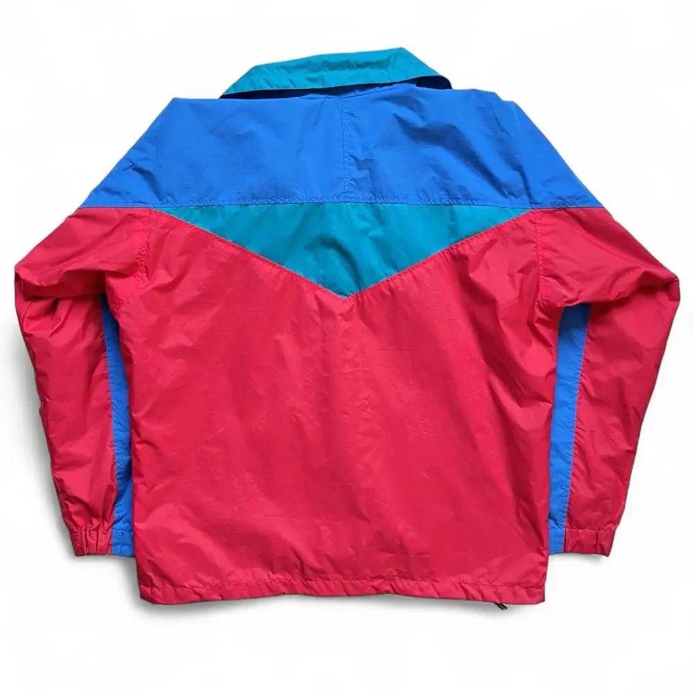 Vintage The North Face Anorak Jacket Red Blue Green Shell Windbreaker Gorpcore L